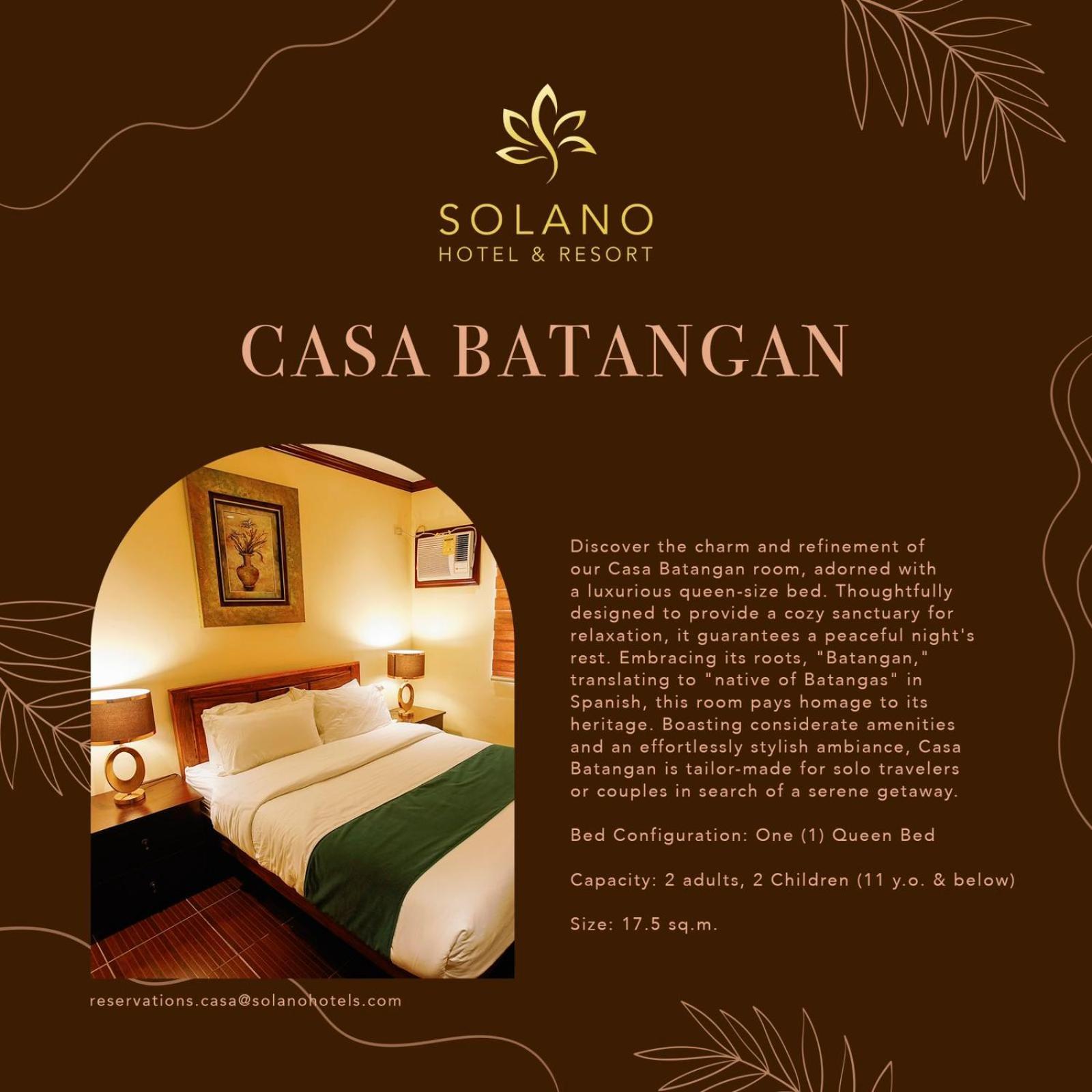 Solano Hotel & Resort At Casa Ysabel Lipa City ภายนอก รูปภาพ